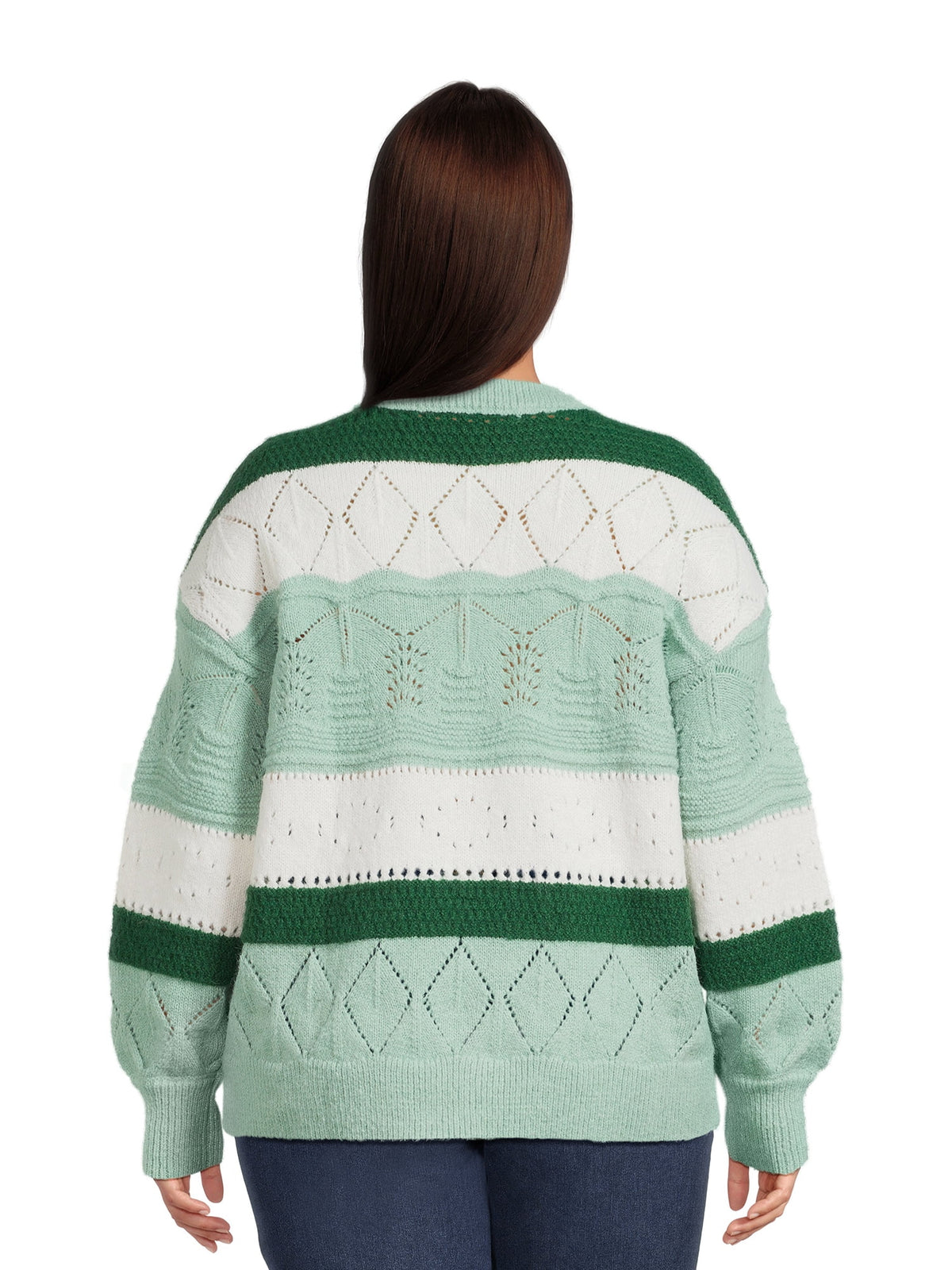 Lightweight Pointelle Pullover Sweater H22242