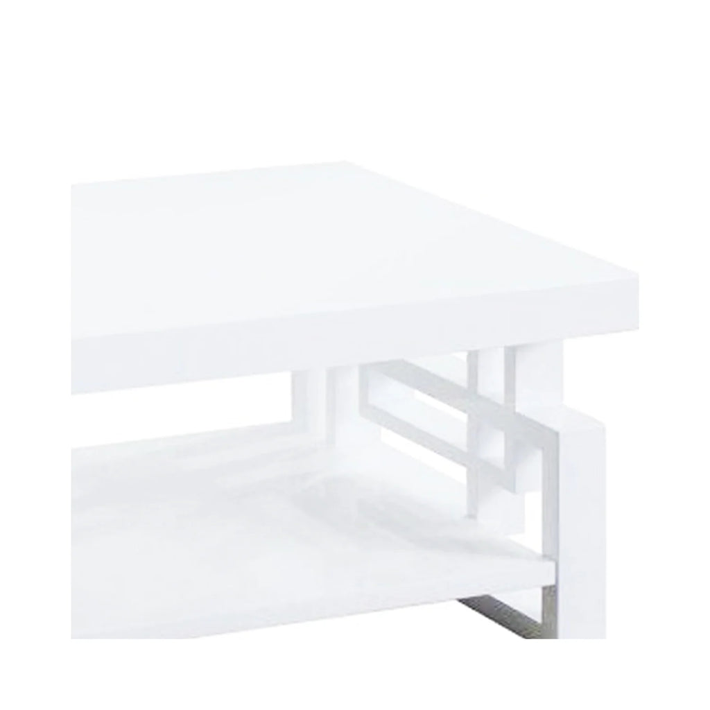 Wooden Coffee End Table with Shelf I38707