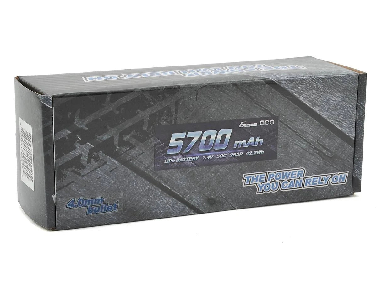 5700mAh 7.4V 50C 2S3P Hardcase Lipo Battery Pack O935881