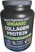 Hydrolyzed Type I & III Collagen Peptides Powder Matcha C413