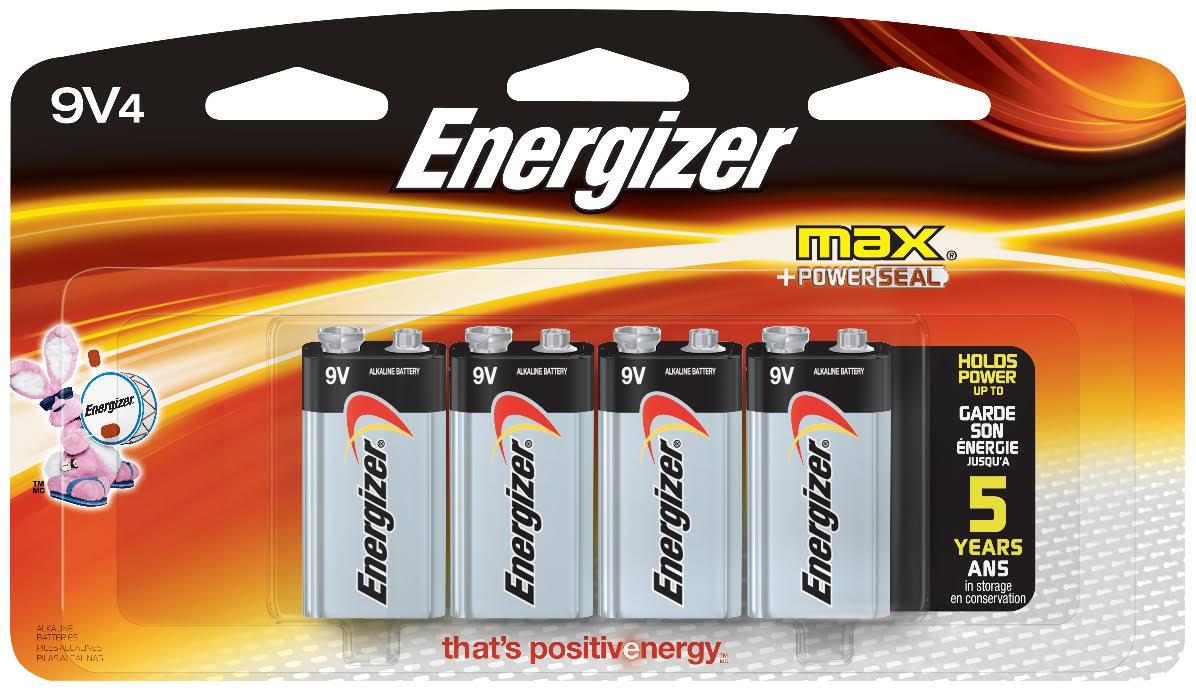 Alkaline 9V Batteries 4 Pack W31392