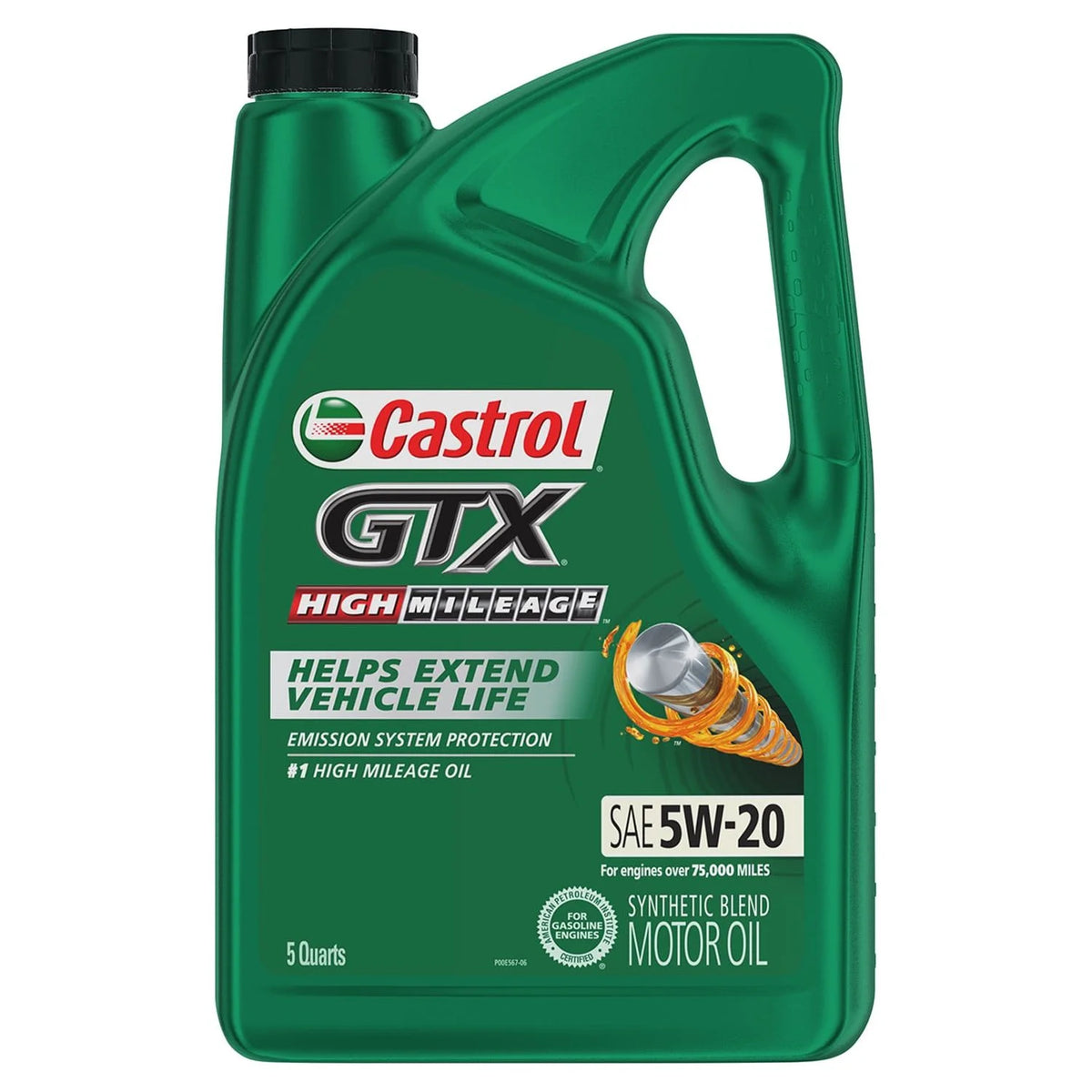 5W-20 Synthetic Blend Motor Oil, 5 Quarts U790