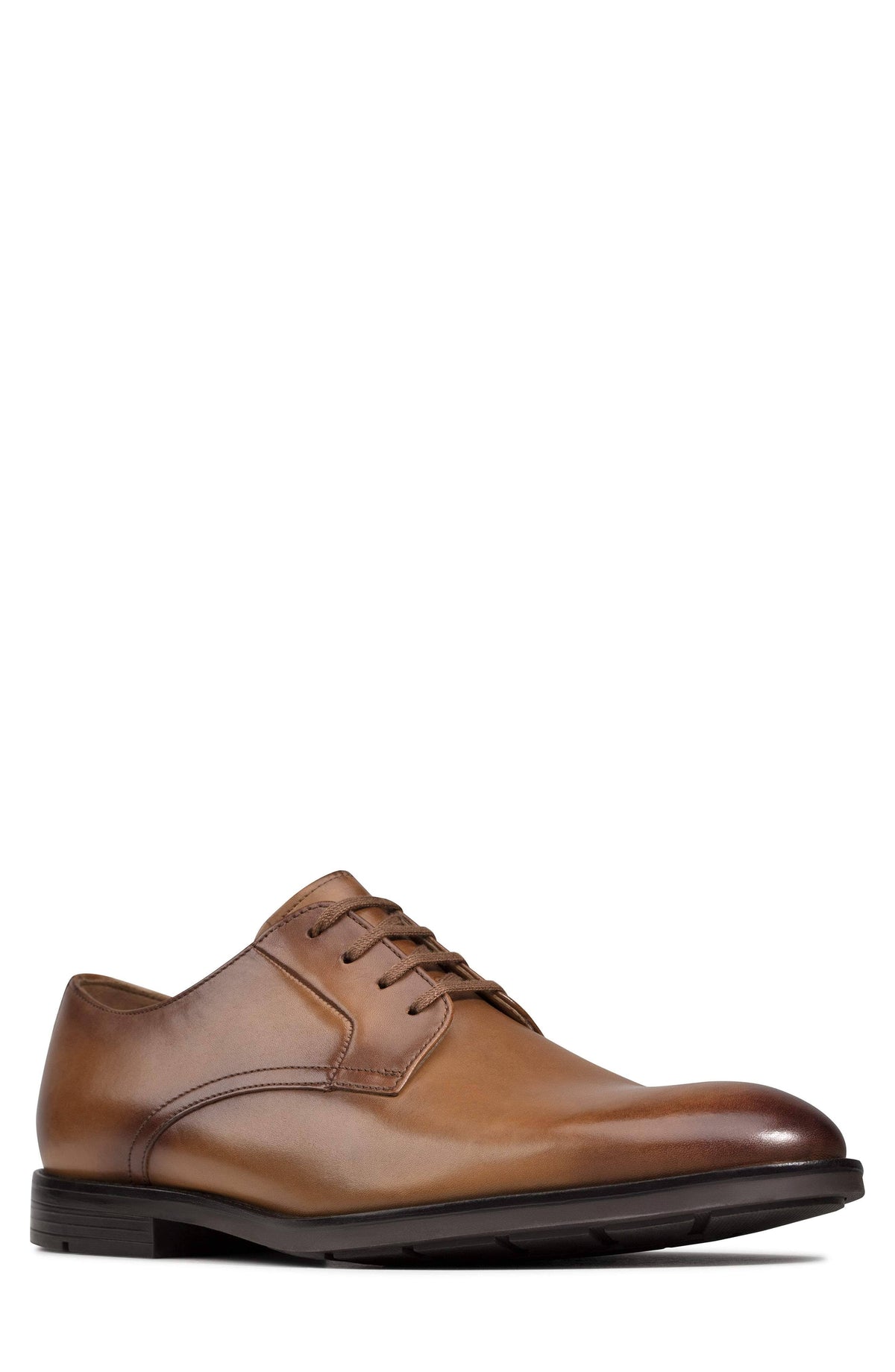 Black Leather Men's Shoes D7494