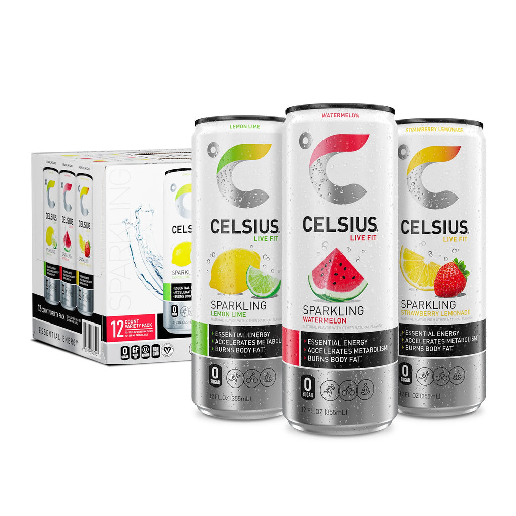 Sparkling Variety Pack Energy Drink 12 fl oz (Pack of 12) W2854