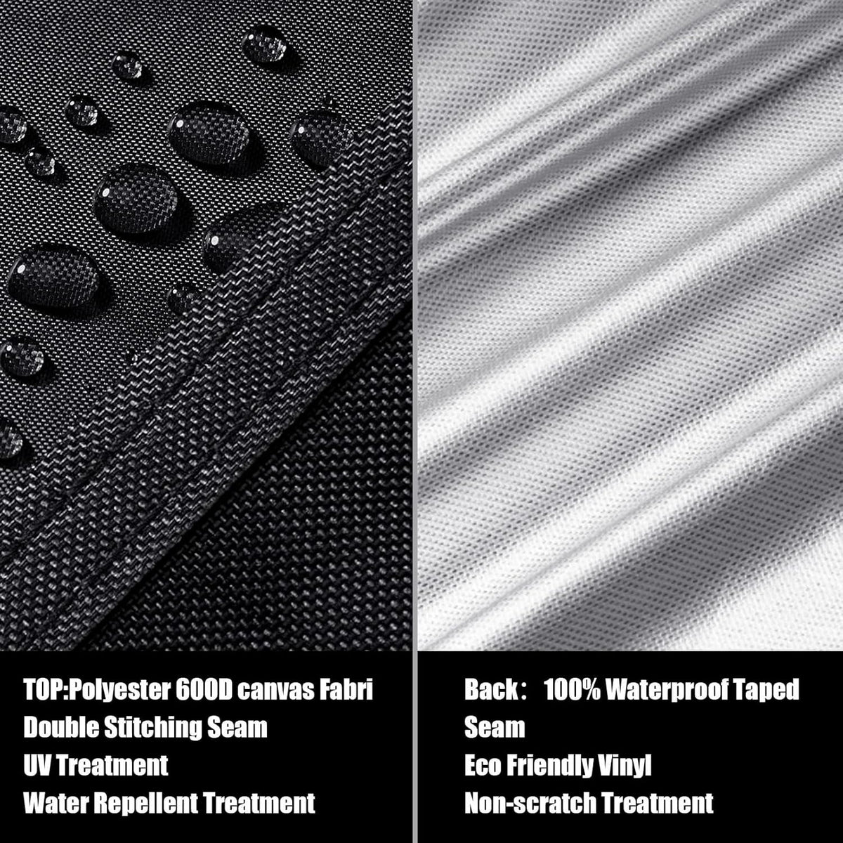 Heavy Duty 600D Waterproof Outdoor Sectional Sofa Cover V44645