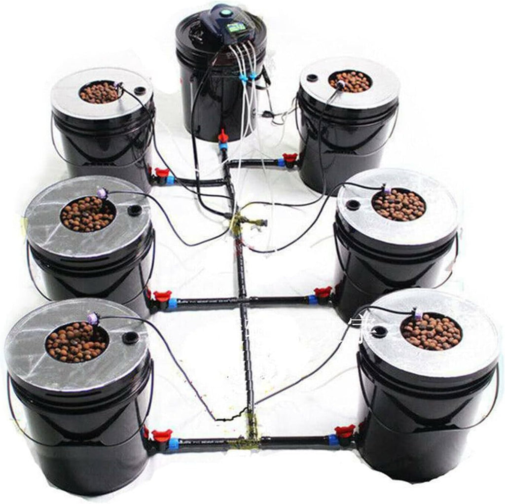 7 Bucket 5 Gallon Deep Water Culture Hydroponic System L911952