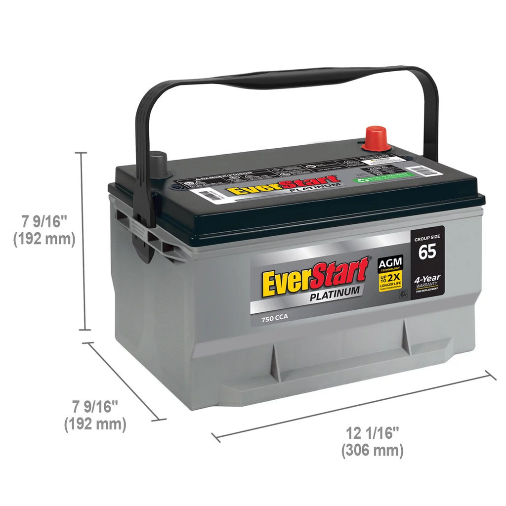 AGM Battery Group Size 65 12 Volt 750 CCA X488013