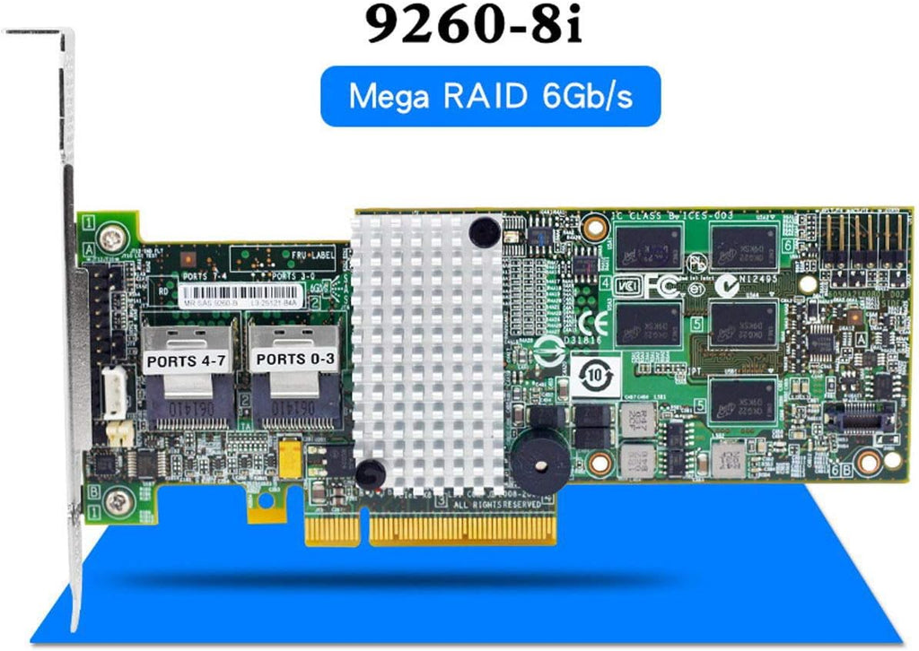 8 Port 6Gb PCI-E 2.0 X8 RAID Controller Card S521