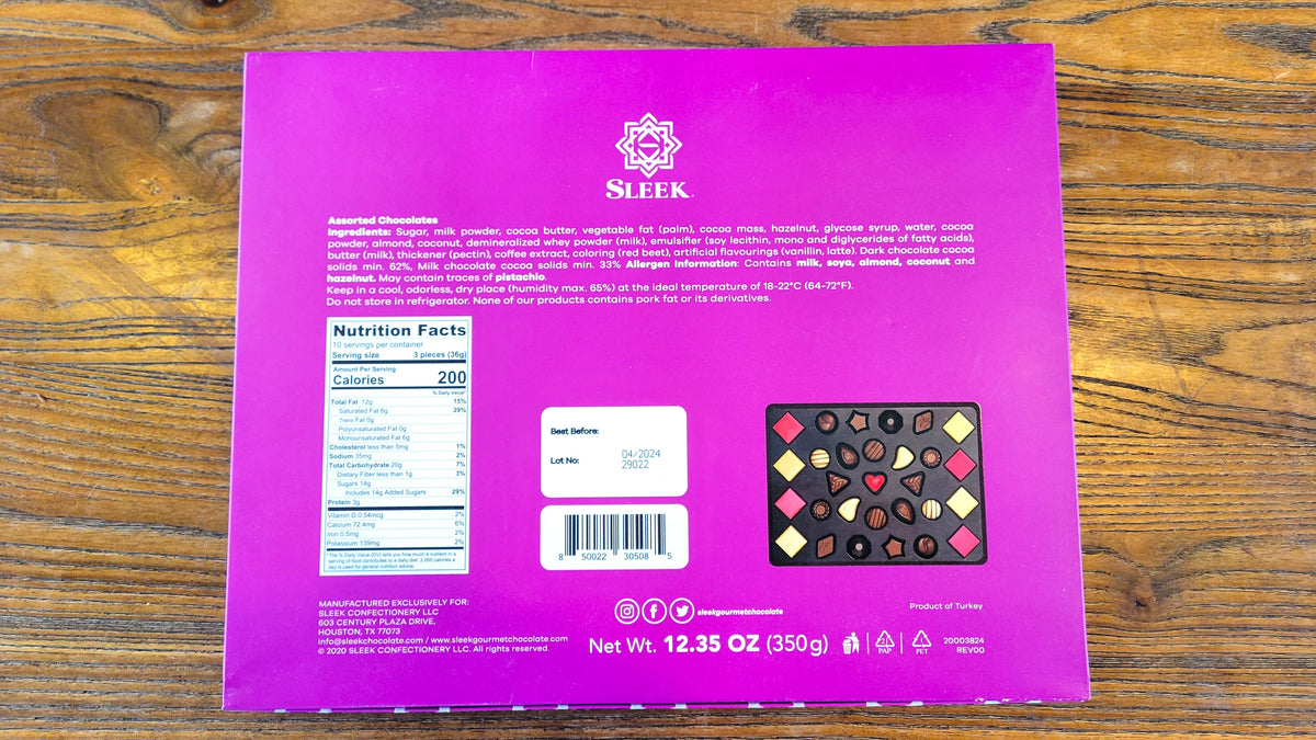 Assorted Chocolate Purple Velvet Gift Box 350g U53170