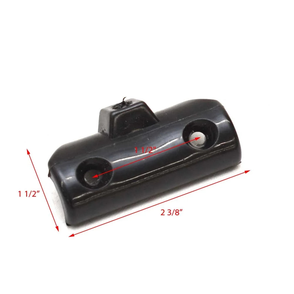 7/8 Inch Black Plastic Bimini Tube Rail Mount (Pair) G683