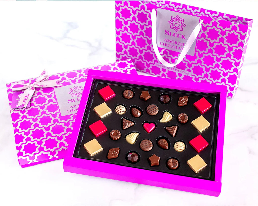 Assorted Chocolate Purple Velvet Gift Box 350g U53170