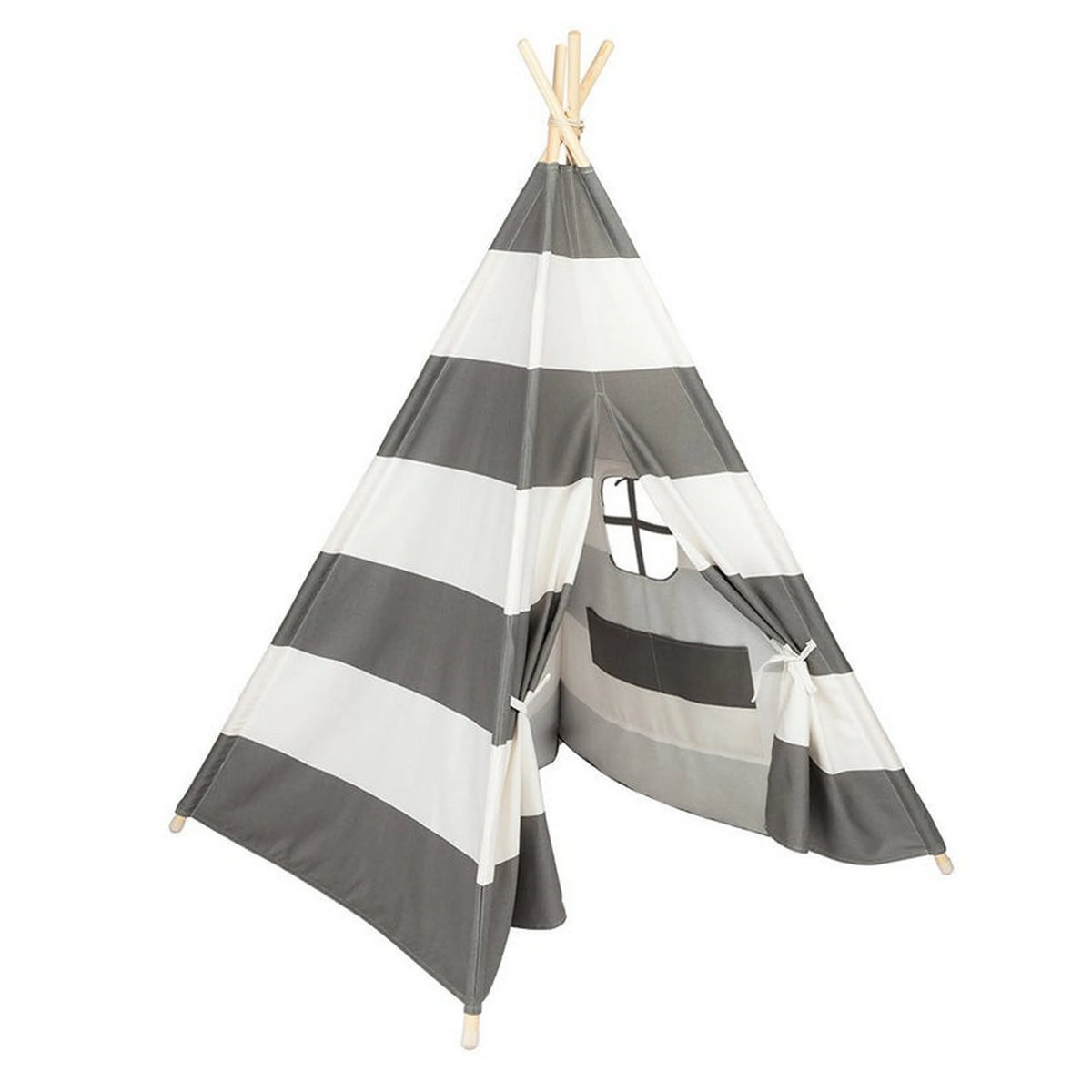 Natural Cotton Canvas Teepee Tent for Kids N64741