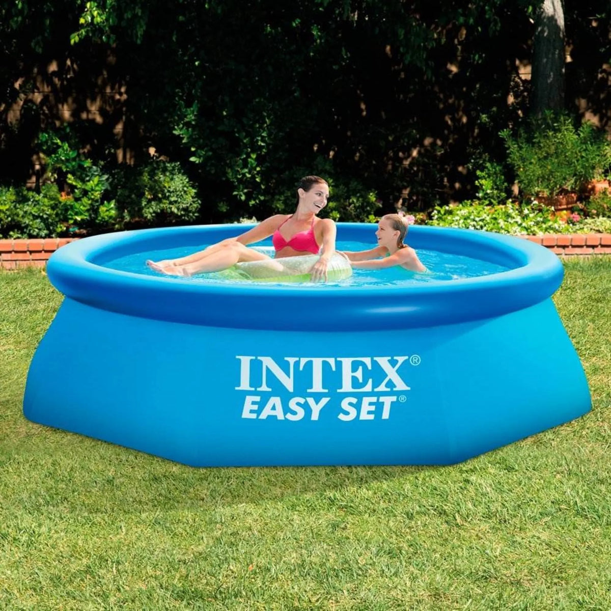 8ft x 30in Inflatable Above Ground Polygonal Pool with Filter Pump Z2796