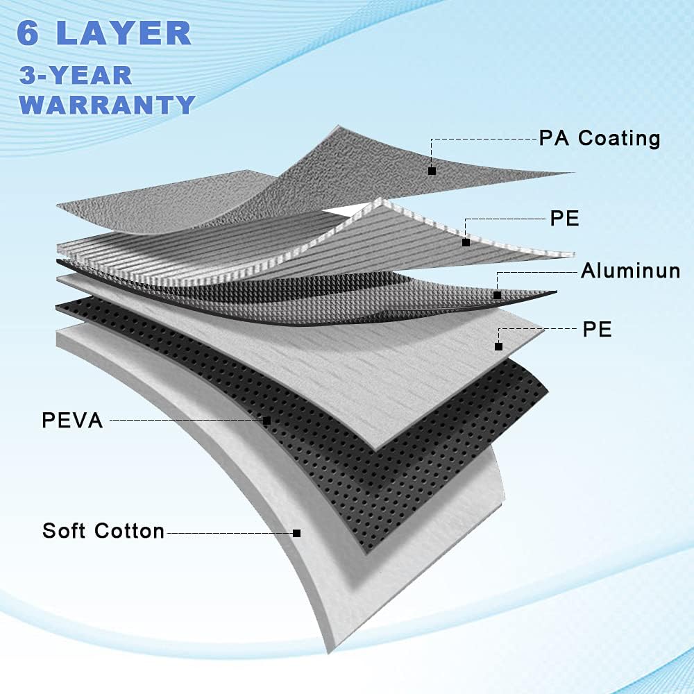 6 Layers Waterproof Car Cover (178 X 68 X 59 inches) H8279