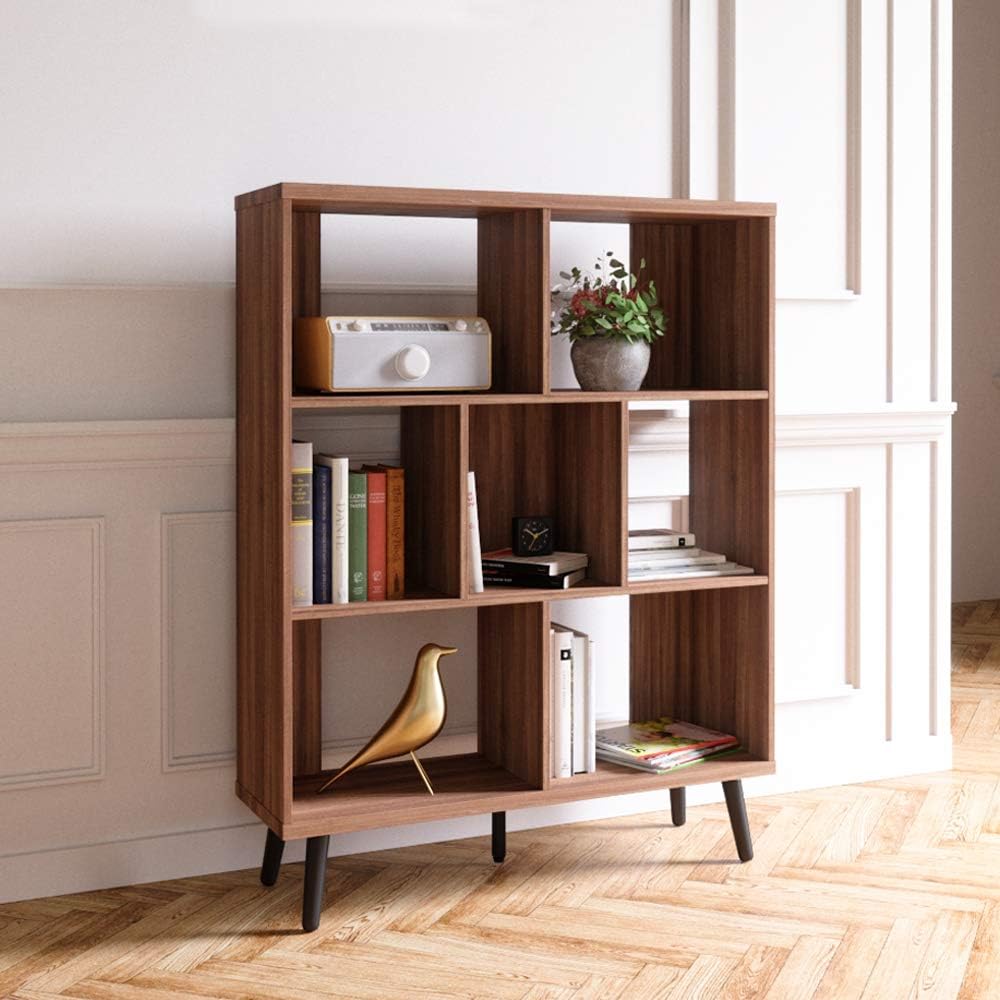 Light Gray 7 Cube Bookshelf H9735