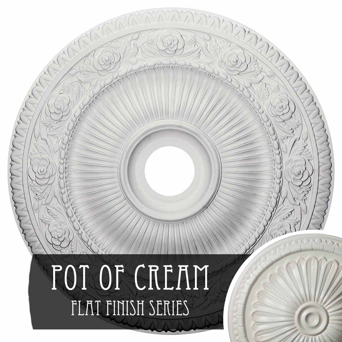 24 1/4x22OD x 3 7/8x22ID x 2x22P Ceiling Medallion X9094