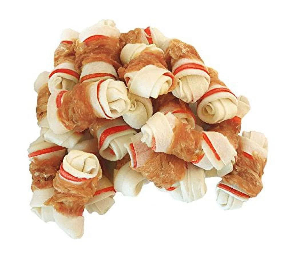 Chicken Wrapped Bone Dog Treats 2.5" 1lb W67302