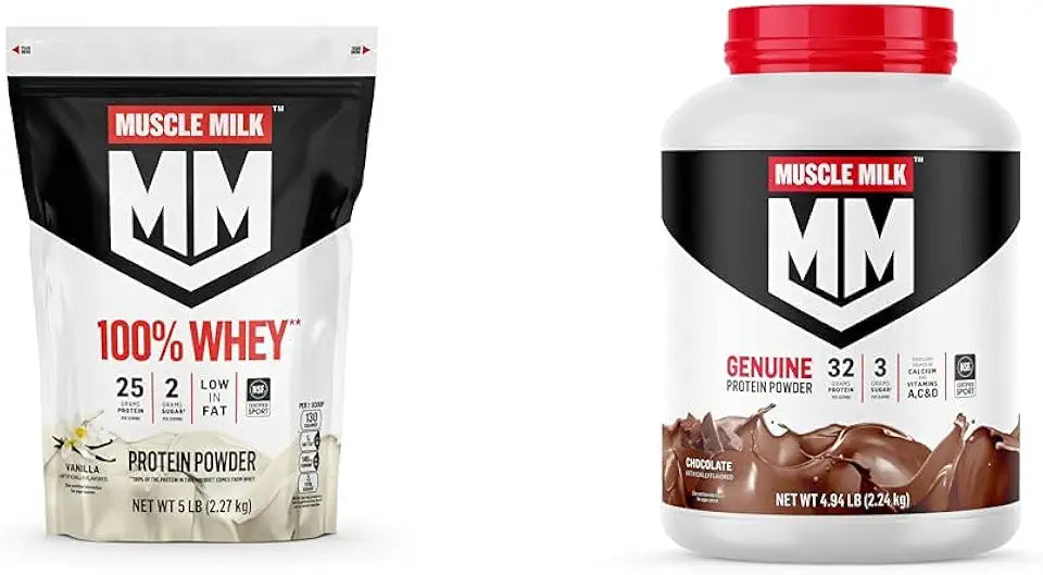 Whey Protein Powder Vanilla Chocolate 25g 32g Protein A106568