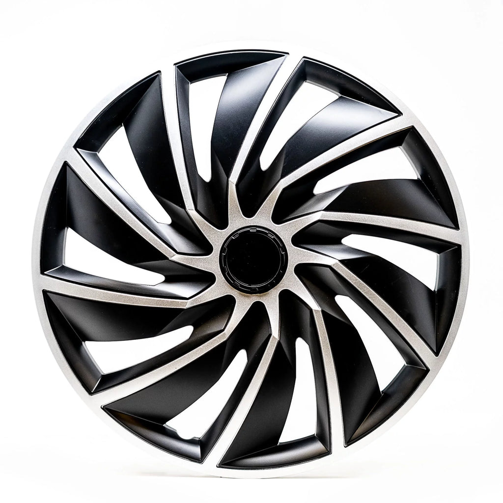 16" Silver & Black Wheel Covers, Set of 4 R5485