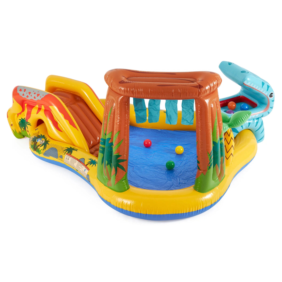 Inflatable Kids Dinosaur Play Center Pool with Slide L579949
