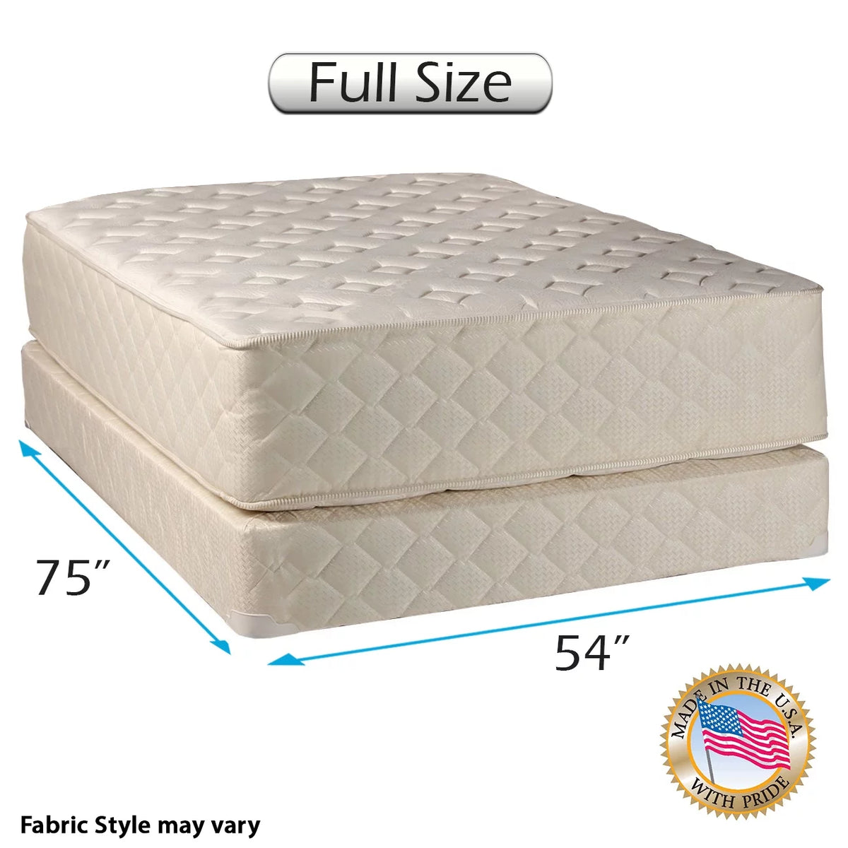 Full Size Innerspring Mattress Set with Cover U79240