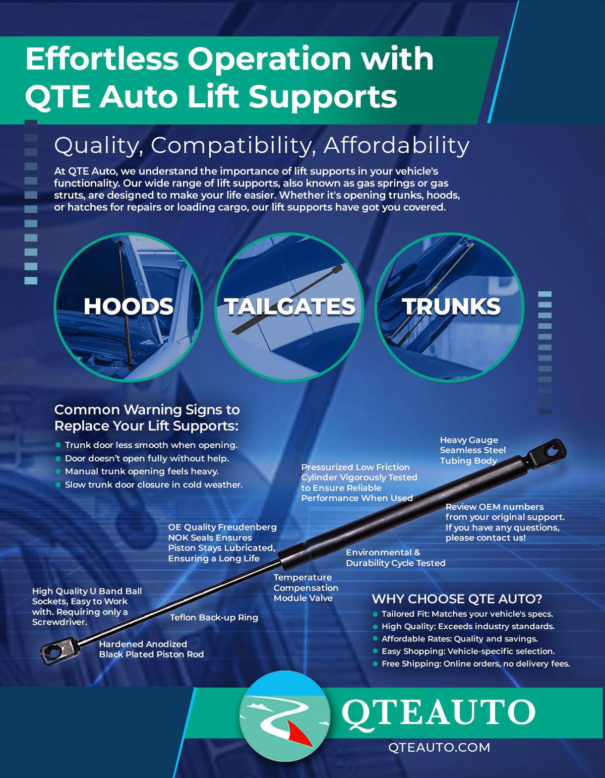 Lift Support for Buick Skyhawk Wagon B741