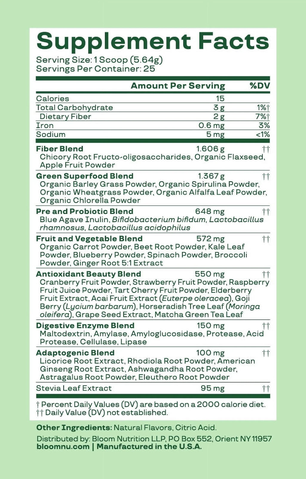Mango Greens & Superfoods Powder, 25 Servings G966