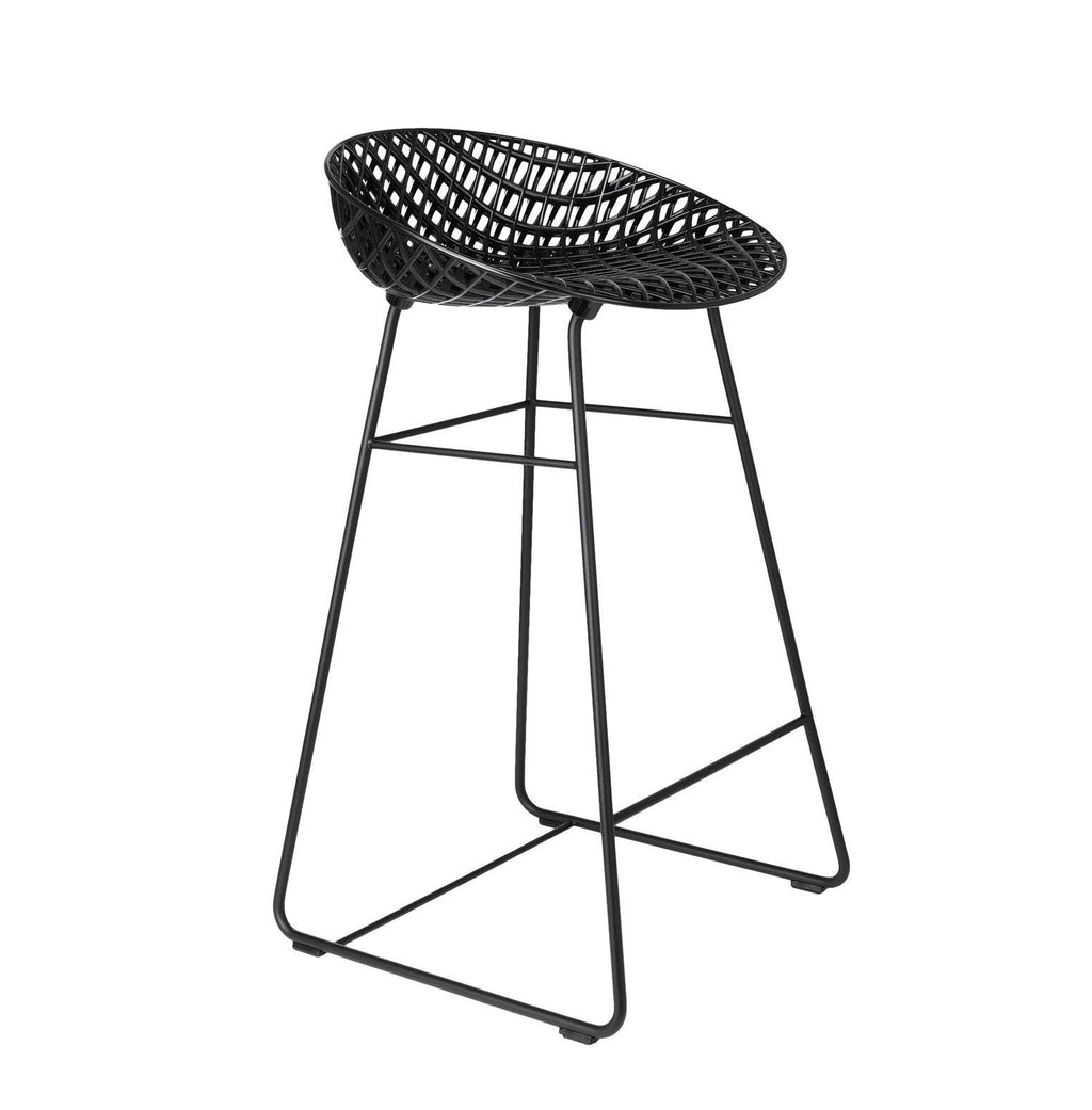 White / Polished Chrome Stool E606883