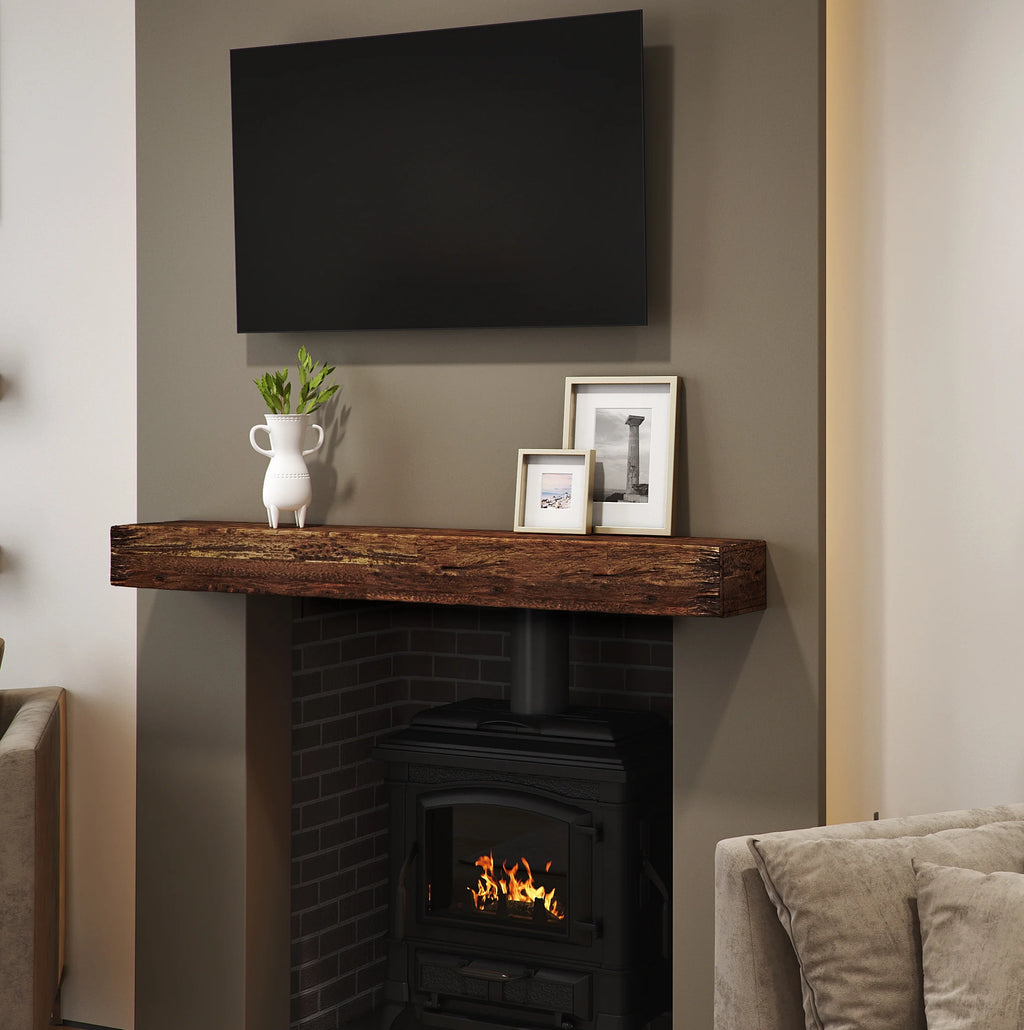 60-inch Fireplace Mantel Wall Shelf T75937