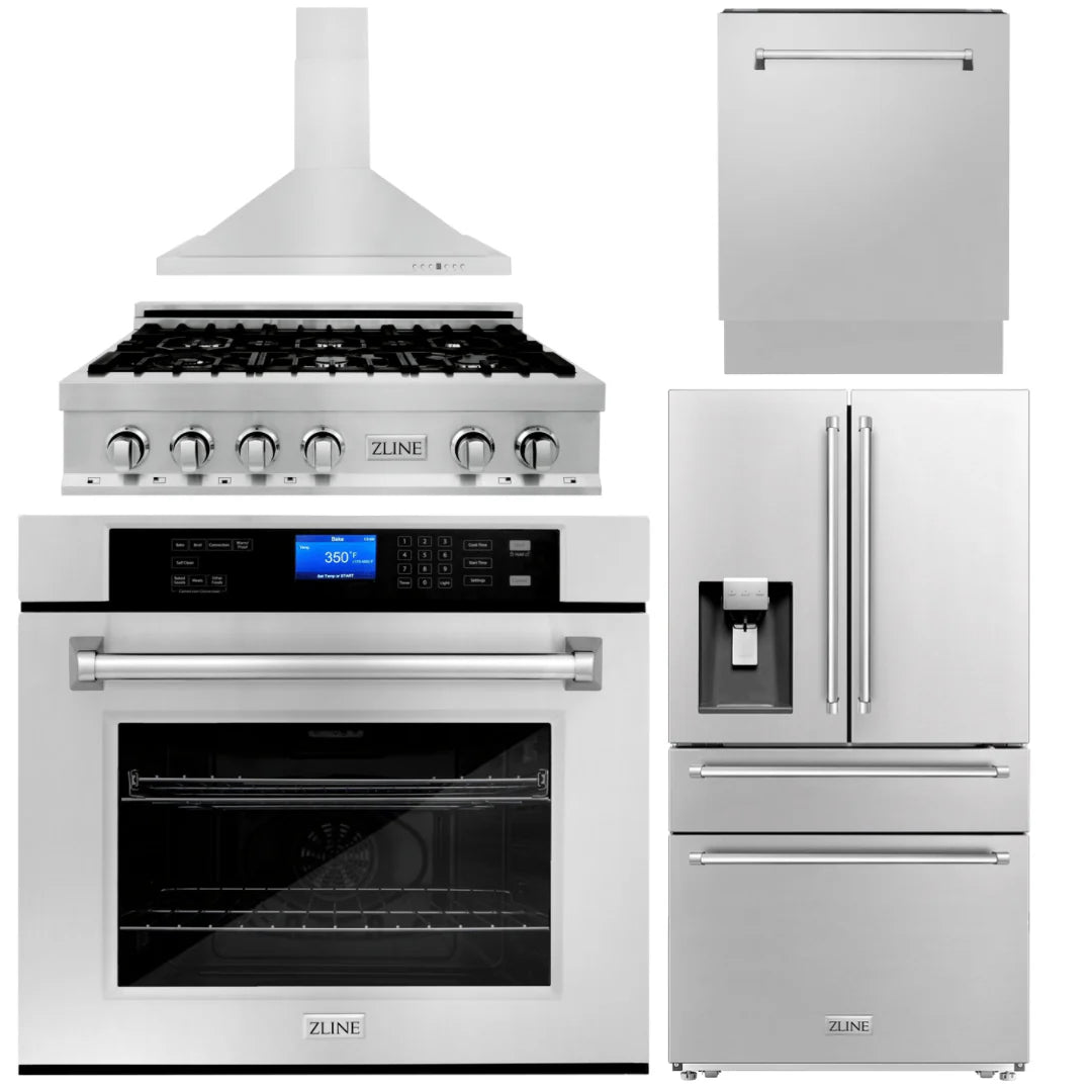 36 Gas Rangetop, Range Hood, Refrigerator, Dishwasher, Wall Oven U91711