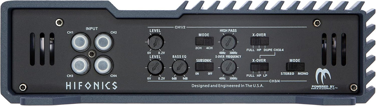 1600 Watt RMS 4-Channel Car Audio Amplifier F938
