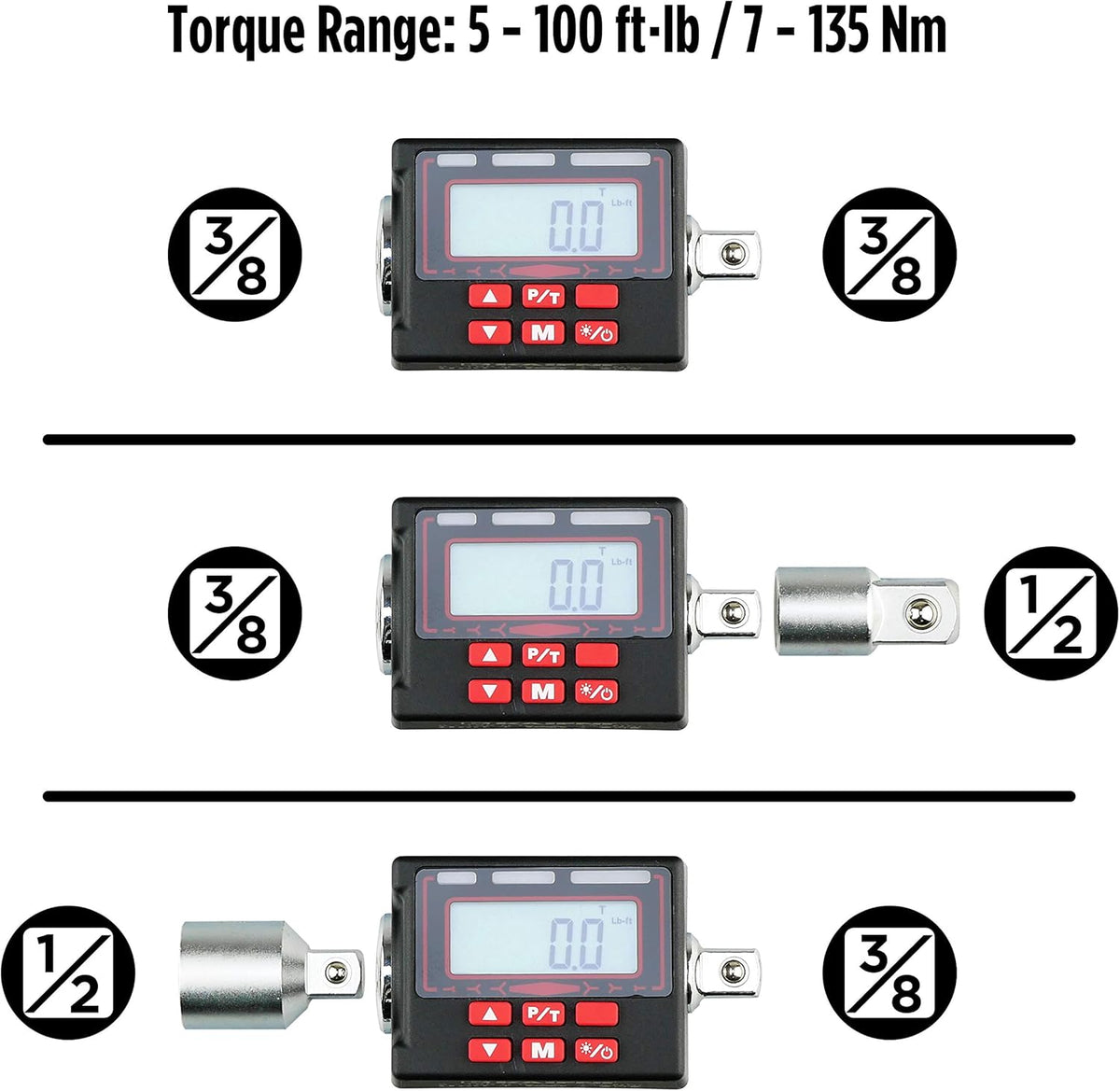 1/2-Inch Digital Torque Adapter R298