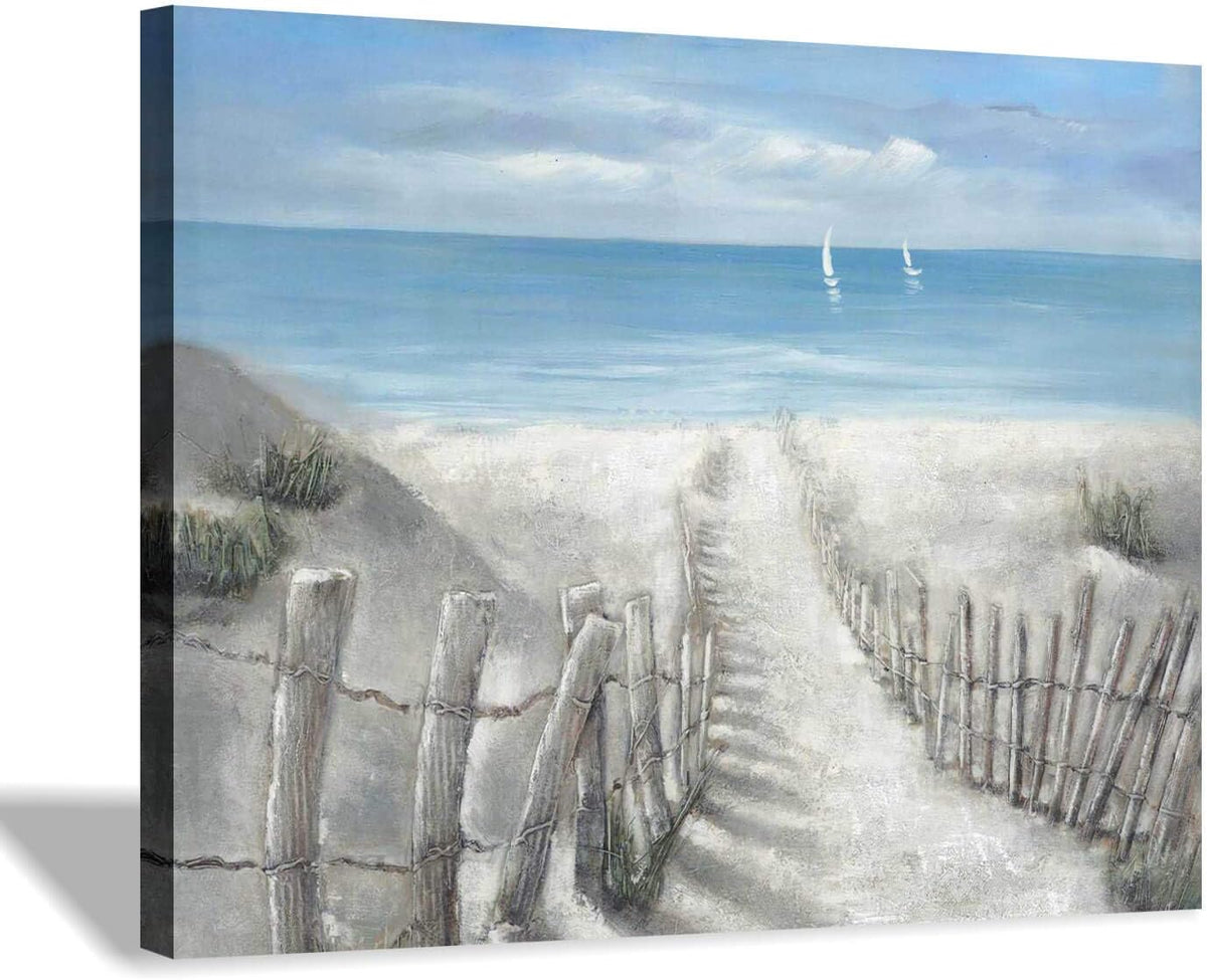Coastal Beach Painting on Canvas Wall Art (36” x 24” x 1 Panel) M96705