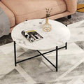 White Black Marble Coffee Table V104248