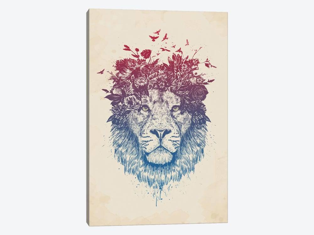 Canvas Wall Decor Prints Floral Lion Y46754