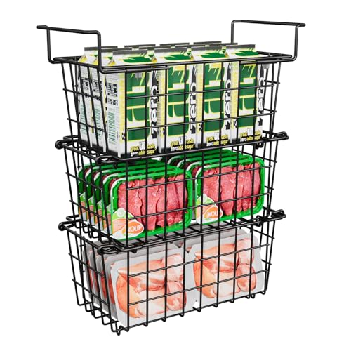 Stackable Freezer Organizer - Expandable Bin*1 + Stackable Bins*2 O497