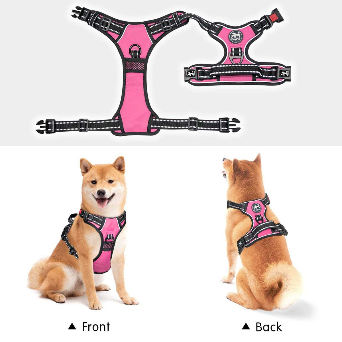 No Pull Reflective Dog Harness H221