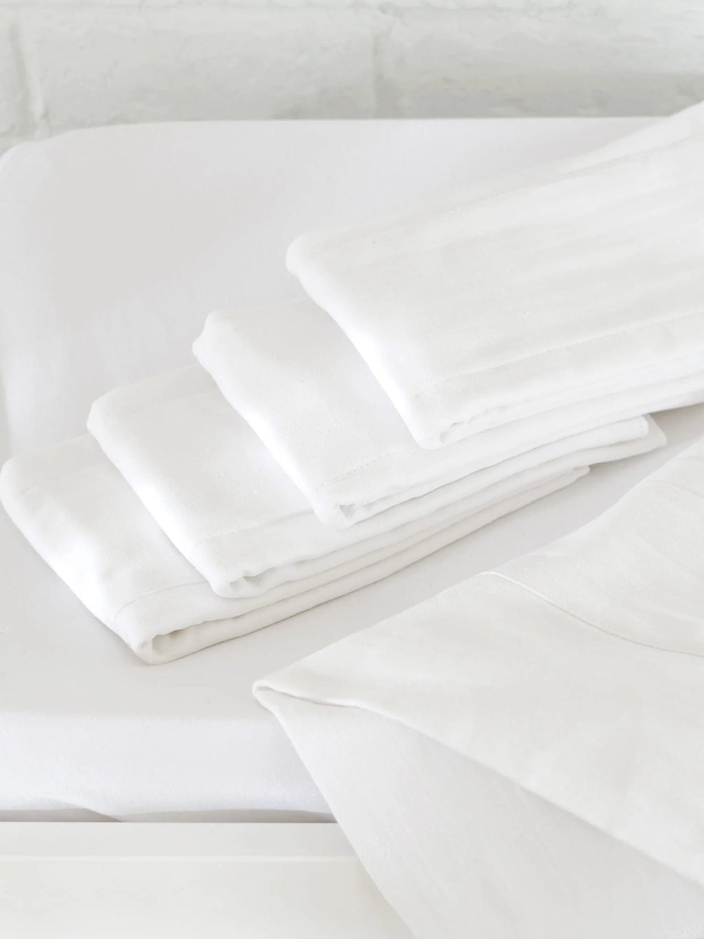 White Flatfold Cloth Baby Diaper 10-Pack F7681