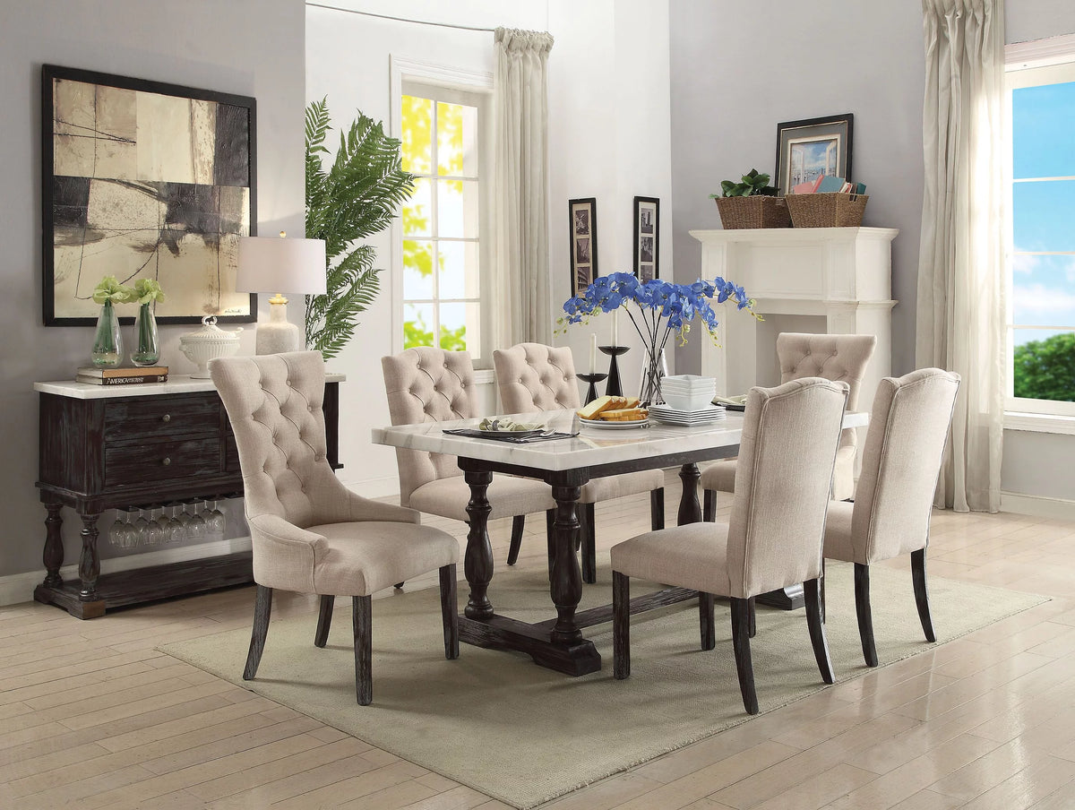 72" Marble Top Dining Table P997226
