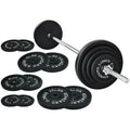 Cast Iron 100-Pound Barbell Set with Star Locks T679