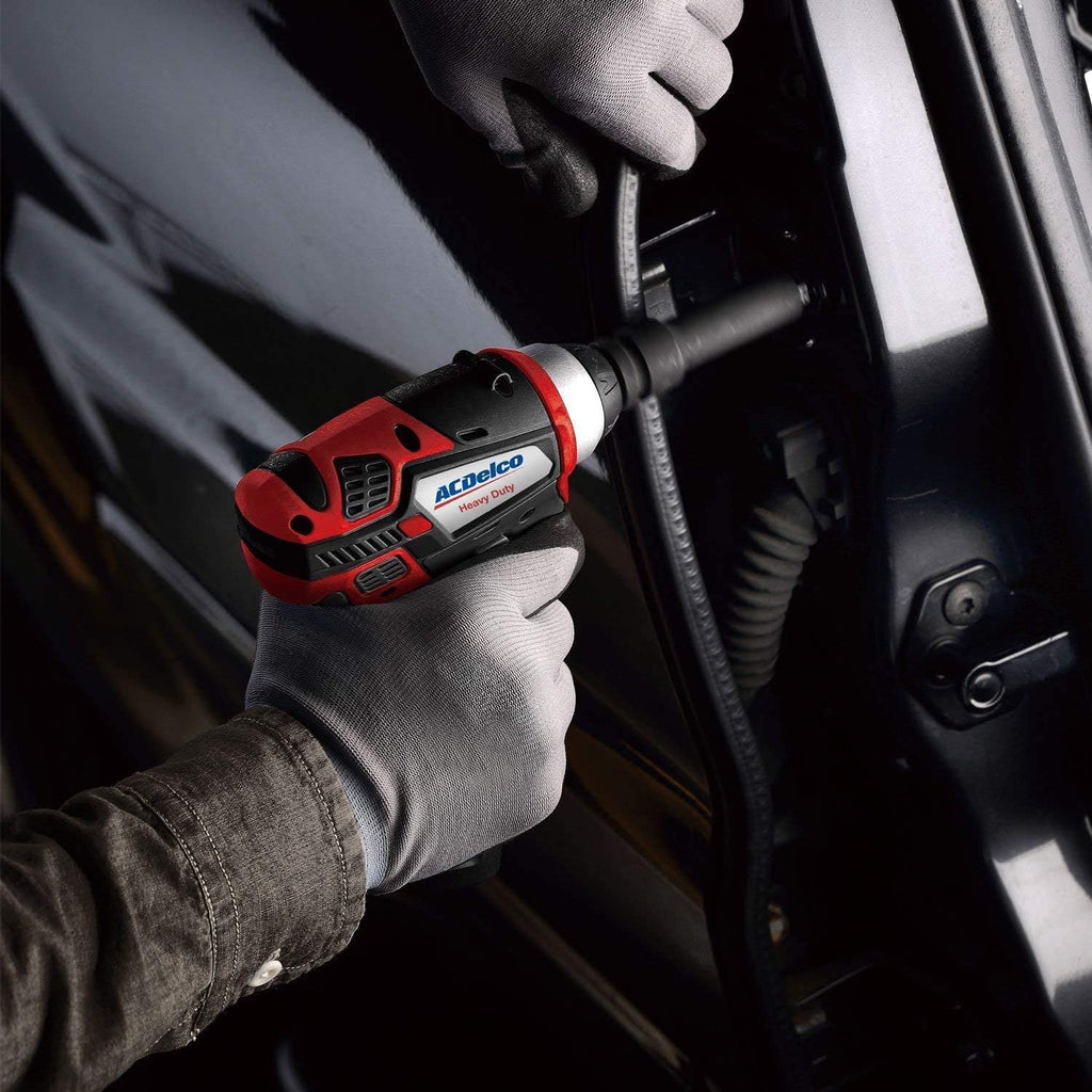 12V Cordless Li-ion 3/8” Impact Wrench Tool Kit with 2 Batteries V409
