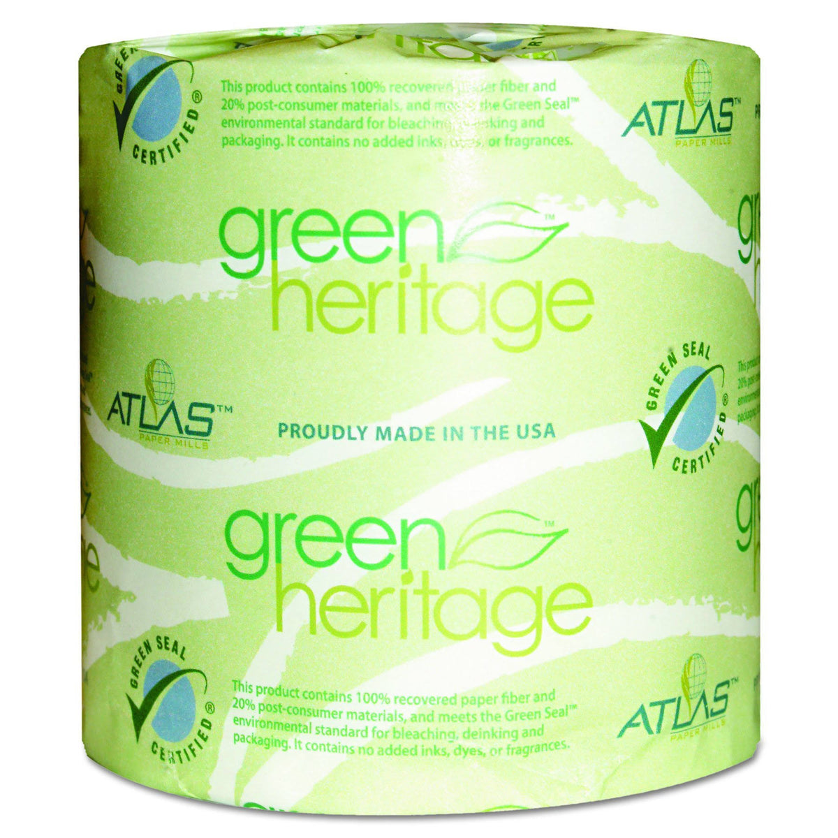 Green 1-Ply Bathroom Tissue Z8084