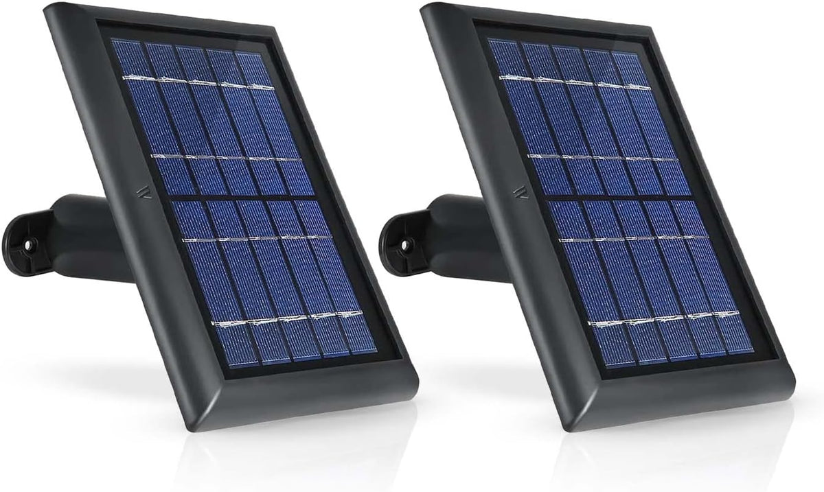 Black Solar Panel with Internal Battery 2-Pack Q1618