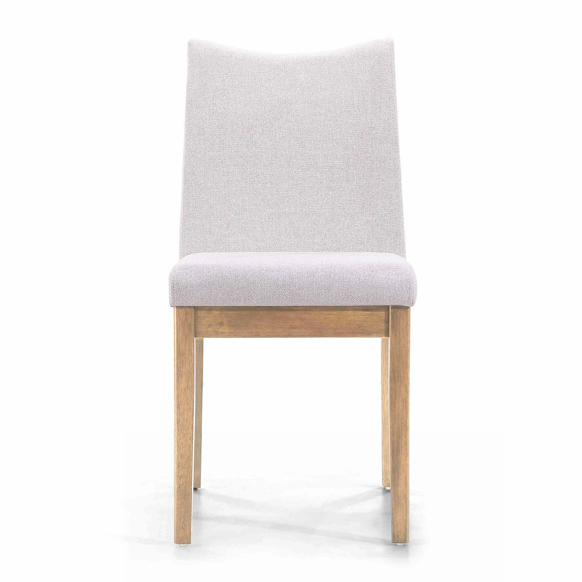 Set of 2 Light Beige Fabric Upholstered Dining Chairs A475919