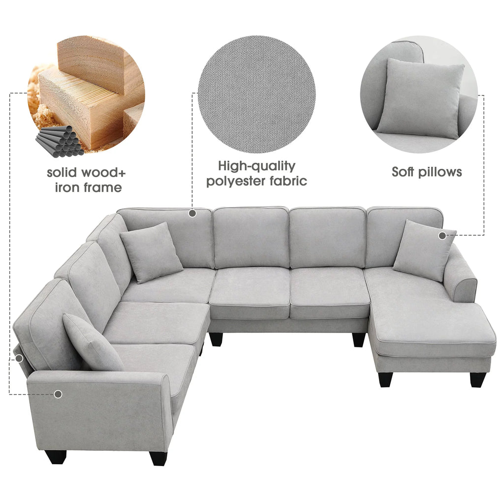 U-Shape Sectional Sofa Set W26772