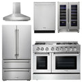 48 Dual Fuel Range, Range Hood, Refrigerator, Dishwasher, Wine Cooler E78323