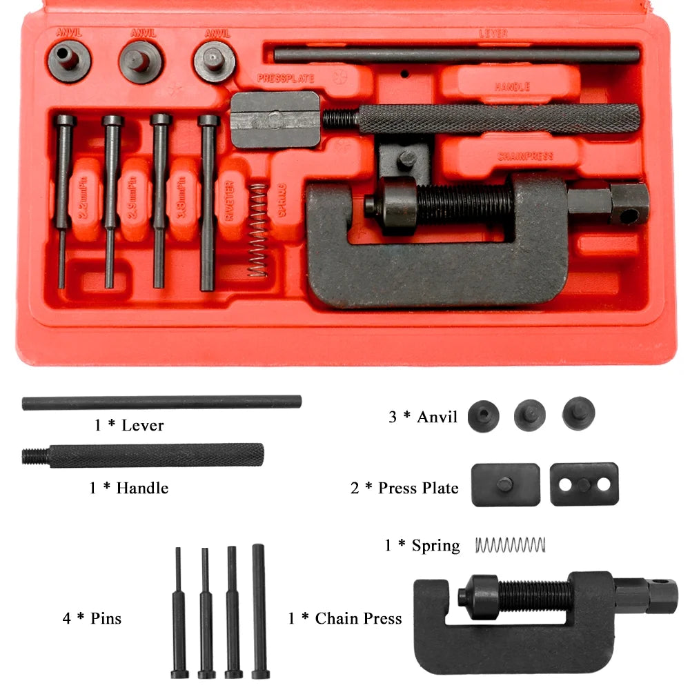 Universal Bike Chain Splitter Tool Set with Carry Case H67187
