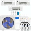 30,000 BTU 3 Zone Ceiling Cassette Ductless Air Conditioner and Heat Pump X57698