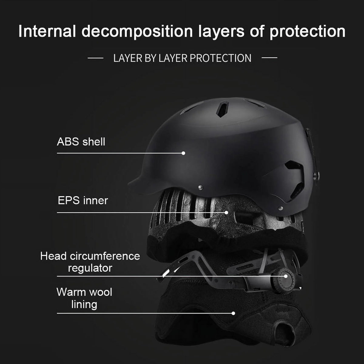 Adjustable Cycling Ski Snowboard Helmet K969263