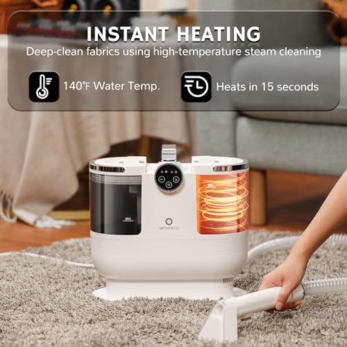 Instant Heating Portable Carpet Cleaner with Self-Cleaning P698903